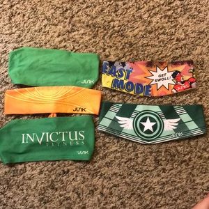 5 JUNK Crossfit workout headbands